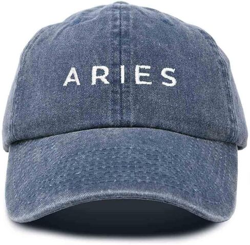 DALIX Aries Dad Hat قبعة بيسبول قطنية مطرزة بعلم التنجيم in Kuwait