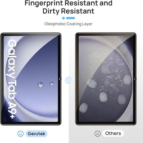 Gerutek [2-Pack Screen Protector for Samsung Galaxy tab A9 8.7" 2023, [Ultra Clear] [Anti Scratch] [9H Hardness] [Bubble-Free] Tempered Glass Film for Samsung tab A9 8.7 inch in Kuwait