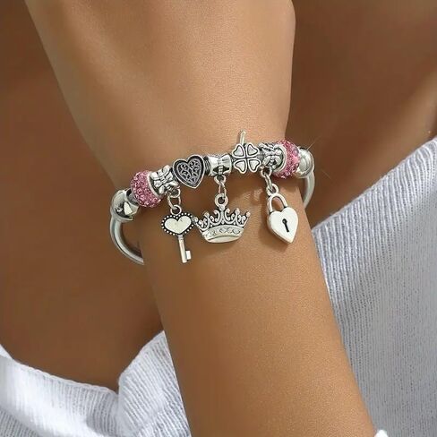 Exquisite Pendant Charm Bracelets For Women Cute Adjustable Friendship Bead Bracelets Trendy Charm Jewelry Birthday Gifts in Saudi Arabia