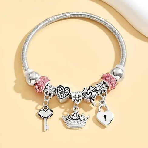 Exquisite Pendant Charm Bracelets For Women Cute Adjustable Friendship Bead Bracelets Trendy Charm Jewelry Birthday Gifts in Saudi Arabia
