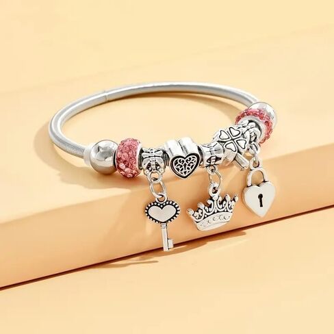 Exquisite Pendant Charm Bracelets For Women Cute Adjustable Friendship Bead Bracelets Trendy Charm Jewelry Birthday Gifts in Saudi Arabia