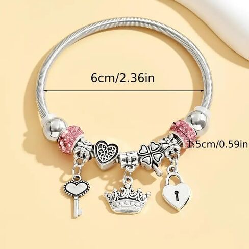 Exquisite Pendant Charm Bracelets For Women Cute Adjustable Friendship Bead Bracelets Trendy Charm Jewelry Birthday Gifts in Saudi Arabia