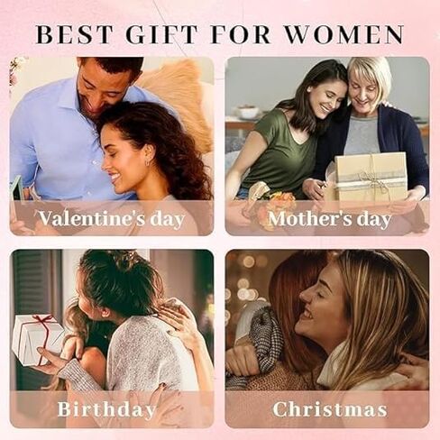 Gifts for Women S925 Sterling Silver Birthday Bracelets Rose Heart Pendant Bracelet for Women in Saudi Arabia