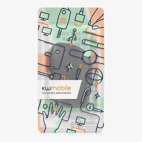 kwmobile Cover Compatible with VW Skoda Automatic Transmission - Silicone Anti Skid Car Manual Stick Shift Gear Knob Cover - Black in Saudi Arabia