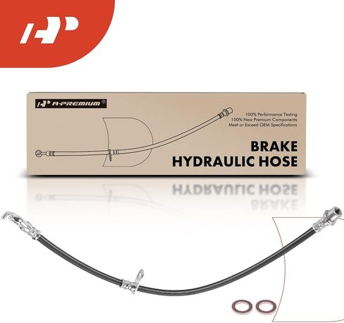 A-Premium Rear Passenger Brake Hydraulic Hose Compatible with Select Toyota and Lexus Models - Highlander 2004-2007, RX330 2004-2006, RX400h 2006-2007, FWD Only - Replace# 9094702C61 in Saudi Arabia