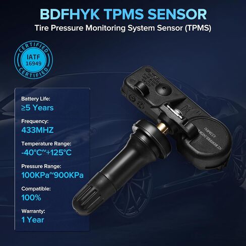 BDFHYK 68249197AA 434 ميجا هرتز نظام مراقبة ضغط الإطارات TPMS أجهزة استشعار متوافقة مع 2016-2019 Jeep Cherokee(KL)، 2014-2022 RAM 1500 (DS DX(5-Lug) RAM 2500 3500 4500 5500 in Saudi Arabia