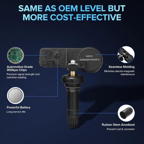 BDFHYK 68249197AA 434 ميجا هرتز نظام مراقبة ضغط الإطارات TPMS أجهزة استشعار متوافقة مع 2016-2019 Jeep Cherokee(KL)، 2014-2022 RAM 1500 (DS DX(5-Lug) RAM 2500 3500 4500 5500 in Saudi Arabia