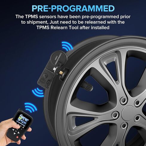 BDFHYK 68249197AA 434 ميجا هرتز نظام مراقبة ضغط الإطارات TPMS أجهزة استشعار متوافقة مع 2016-2019 Jeep Cherokee(KL)، 2014-2022 RAM 1500 (DS DX(5-Lug) RAM 2500 3500 4500 5500 in Saudi Arabia