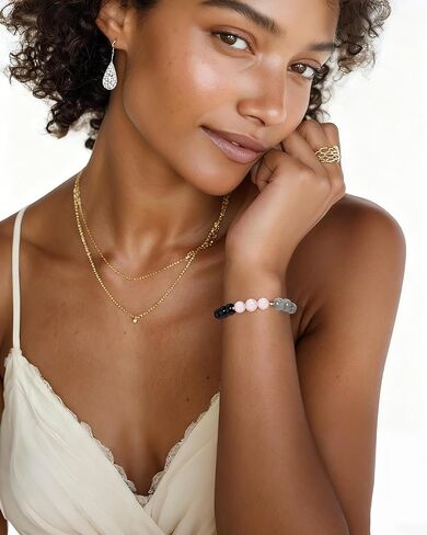 Triple Threat Protection Bracelet Easter Gifts for Boys/Men-Love/Strength-Natural Women wife Gemstone Bracelet for Son Grandson Dad Boyfriend Husband Brother Nephew Uncle in Kuwait