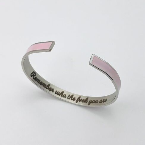 Dont Let The Hard Days Win Cuff Bangle Bracelets for Women Men, Trendy Inspirational Motivational Color Stainless Steel Open Bracelets Jewelry Gift in Saudi Arabia