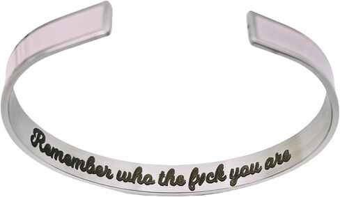 Dont Let The Hard Days Win Cuff Bangle Bracelets for Women Men, Trendy Inspirational Motivational Color Stainless Steel Open Bracelets Jewelry Gift in Saudi Arabia