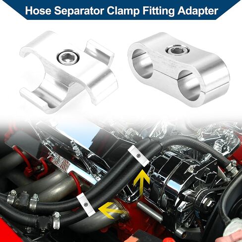 Hose Separator Clamp Fitting Adapter/Pipe Tube Line Separator Clamp Tooling AN4 11mm 4pcs Gold Tone in Saudi Arabia