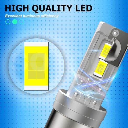 SOFOC-HS5X LED لمبات للدراجات النارية/السيارة الضباب ضوء لمبة DC 12V-18V 60W 4000Lm السوبر مشرق 3570 4SMD أبيض + أصفر كومبو (للتحويل) 1 قطعة in Saudi Arabia