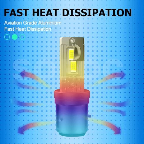 SOFOC-HS5X LED لمبات للدراجات النارية/السيارة الضباب ضوء لمبة DC 12V-18V 60W 4000Lm السوبر مشرق 3570 4SMD أبيض + أصفر كومبو (للتحويل) 1 قطعة in Saudi Arabia