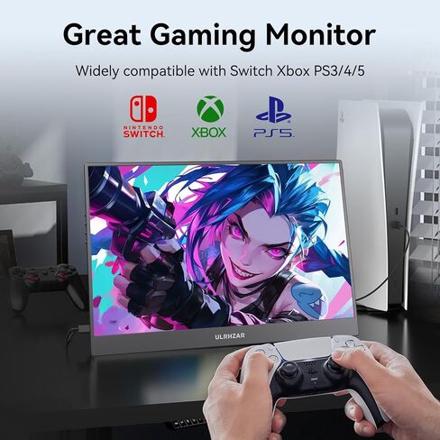 Touchscreen Monitor 14 Inch, Portable Monitor 1920x1200 60Hz IPS Panel with USB C HDMI Input for PC/Phone/Xbox/Switch/PS4/Raspberry pi, Laptop Monitor Built in Dual Speakers for Travel, Vesa, Tiltable in Saudi Arabia