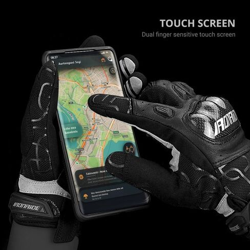 Motorcycle Gloves for Men,Lightweight Breathable Mesh,Shockproof Drop-Resistant with Carbon Fiber Shell,Anti-Slip Dual Touchscreen,for Outdoor Cycling&Motocross in Saudi Arabia