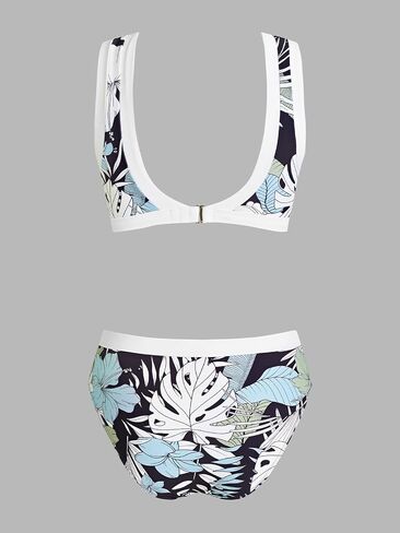 CUPSHE Women's One Piece Swimsuit High Neck Bathing Suit Side Cutout Color Block Wide Straps Sporty Back Hook in Saudi Arabia