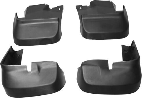 FREEMOTOR802 Compatible with 2006-2011 Honda Civic 4DR Mud Flaps, OEM Style Black PU Wheel Tire Splash Guards Front Rear 4-PC Set in Saudi Arabia