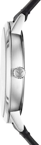 Emporio Armani Men's Three-Hand Leather Watch in Saudi Arabia