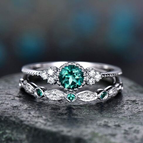 A Set of Versatile Ladies' Ring with Micro-set Zirconia for Women Fine Jewelry Daily Life Dating Decor For Prom Party in Saudi Arabia