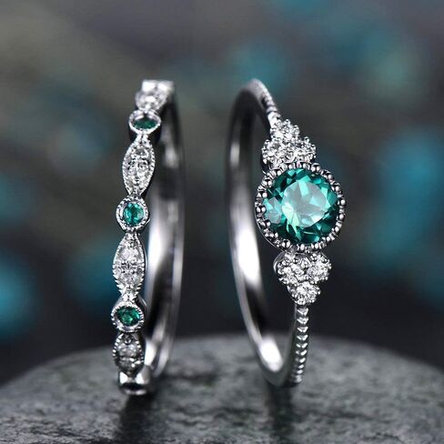 A Set of Versatile Ladies' Ring with Micro-set Zirconia for Women Fine Jewelry Daily Life Dating Decor For Prom Party in Saudi Arabia