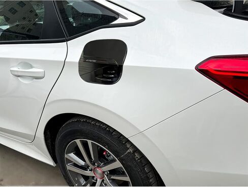for 11th Gen Civic ABS Carbon Fiber Style Car Decoration Accessories Fuel Tank Cap Cover Trim for Honda Civic Sedan 2022 2023 2024 2025 in Saudi Arabia