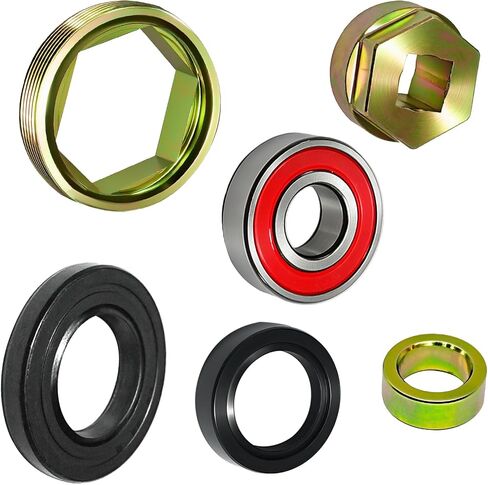 Steering Stem Bearing & Seal & Holder Nut & Collar & Tool Kit for Yamaha ATV Raptor Banshee Grizzly Big Bear Grizzly Kodiak Warrior Wolverine 350 YFZ450/YFZ450R/YFZ450X/YFZ450RSE in Saudi Arabia