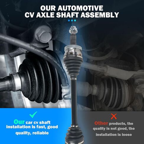 Front Left CV Axle Shaft Assembly - Axle Shaft Assembly Compatible With 2015-2019 for Hyundai Sonata 2.4L GAS 2016-2020 for Kia Optima 2.4L GAS CV AXLE OE 49500C2210 66-3829 60-3829 663829 603829 in Saudi Arabia