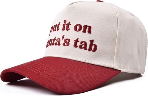 Christmas Trucker Hat for Women Men Two Tone Vintage Embroidered Baseball Cap Funny Gift in Kuwait