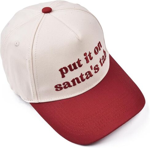 Christmas Trucker Hat for Women Men Two Tone Vintage Embroidered Baseball Cap Funny Gift in Kuwait