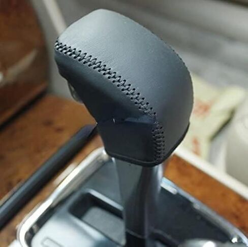 Compatible with Honda Accord 7 Automatic 2005 2006 2007 Hand Sewing Black Leather Cover for Gear Shift Knob in Saudi Arabia