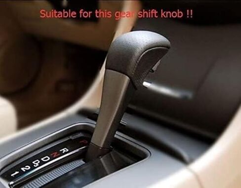 Compatible with Honda Accord 7 Automatic 2005 2006 2007 Hand Sewing Black Leather Cover for Gear Shift Knob in Saudi Arabia