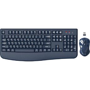 Wireless Keyboard and Mouse Combo, EDJO 2.4G USB Wireless Keyboard with Palm Rest, 3 DPI Adjustable Wireless Mouse, Compatible with Windows, Mac OS Desktop/Laptop/PC（Black） in Saudi Arabia