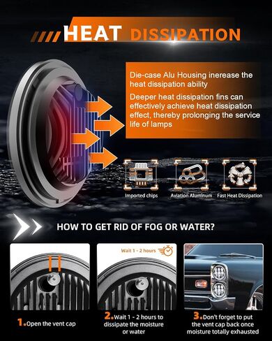 5.75-Inch LED Headlamp 12V/24V Universal Daylight High/Low Switching 50-Watt LED Headlamp Vehicle Inspection Compatible DRL 3 Light Modes Compatible Jeep/Motorcycle/for Harley Universal in Saudi Arabia