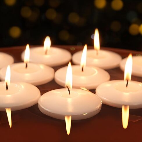 3 inch Floating Candles 36 Packs Black Floating Candles 8-9 Hours Floating Candle for Centerpieces 3" Water Candles for Cylinder Vases, Pool, Wedding, Party in Saudi Arabia