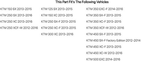 واقيات إطار Acerbis X-Grip برتقالي/أسود لـ KTM 500 EXC 2014-2016 in Saudi Arabia