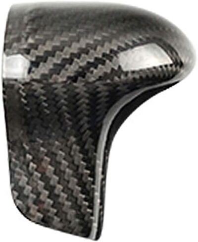 GZYF Car Auto Real Carbon Fiber Gear Shift Knob Cover Trim Compatible with for Audi A4 2013-2016, A5 2012-2016, A6 2012-2015, A7 2009-2014, Q5 2013-2018, Q7 2013-2015, S6 S7 2013, Red in Saudi Arabia