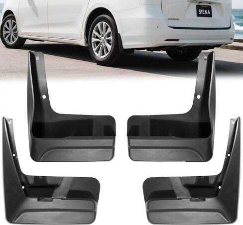 Mud Flaps for Trucks ，Compatible with Toyota Sienna 2022+ ， Heavy Duty Mud Guards Splash Guards ，No Drill Required All-Weather Protection (Set of 4) in Saudi Arabia