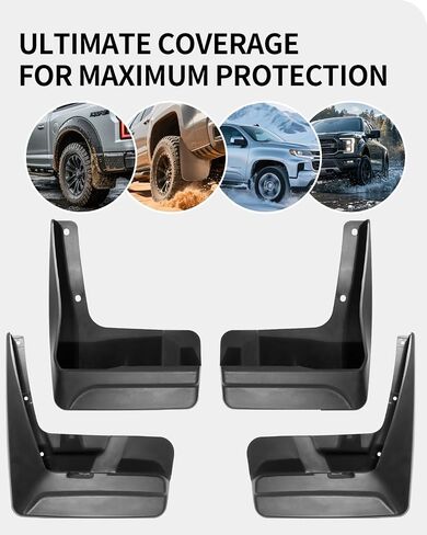 Mud Flaps for Trucks ，Compatible with Toyota Sienna 2022+ ， Heavy Duty Mud Guards Splash Guards ，No Drill Required All-Weather Protection (Set of 4) in Saudi Arabia
