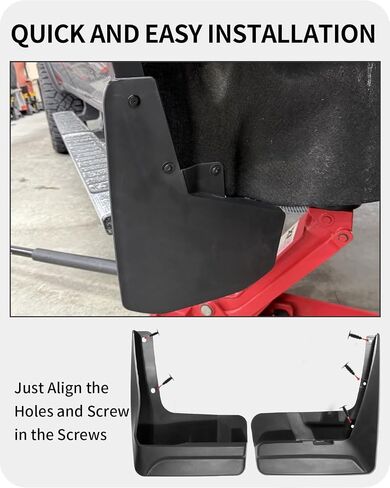 Mud Flaps for Trucks ，Compatible with Toyota Sienna 2022+ ， Heavy Duty Mud Guards Splash Guards ，No Drill Required All-Weather Protection (Set of 4) in Saudi Arabia