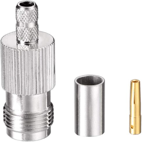 Superbat TNC Crimp Connectors Kit TNC Male + TNC Female Crimp Solder Connector Kit for RG58 RG303 RG141 RG142 RG400 LMR195 Low Loss Coax Cable(10 Pack in Total) in Saudi Arabia