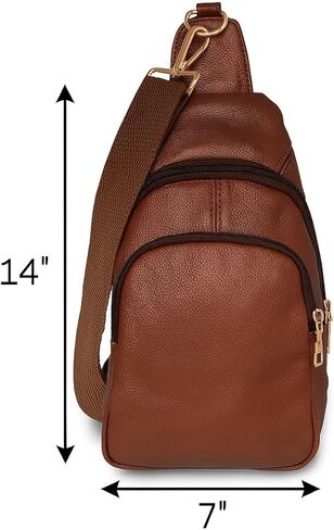 Krediz Sling Bag for Women – Versatile leather sling bag for women, For Travel & Outdoor Activities, Adjustable Strap in Kuwait