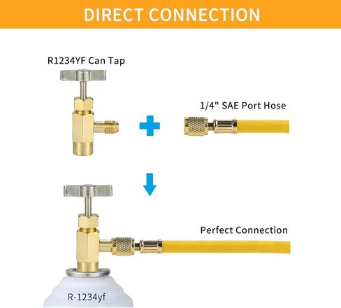 يمكن الاستفادة من الختم الذاتي R1234YF باستخدام محول الخزان R134A in Kuwait