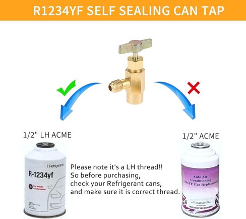 يمكن الاستفادة من الختم الذاتي R1234YF باستخدام محول الخزان R134A in Kuwait