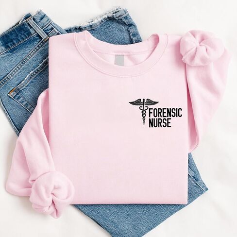 CHILLEVER Personalized Forensic Nurse Sweatshirt, Forensic Nursing Examiner and Correctional Nurse, Sane Nurses Gifts in Kuwait