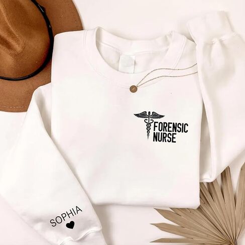 CHILLEVER Personalized Forensic Nurse Sweatshirt, Forensic Nursing Examiner and Correctional Nurse, Sane Nurses Gifts in Kuwait