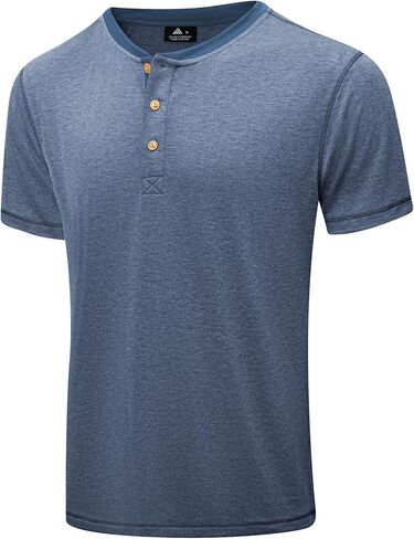 Men's Henley Shirts Short Sleeve Summer Casual Sport T-Shirts in Kuwait