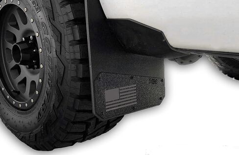 REK GEN 'Merica Mud Flaps Compatible with 2017-2020 Ford F-150 - Installation Hardware and Instructions Included (Front, Gray) in Kuwait