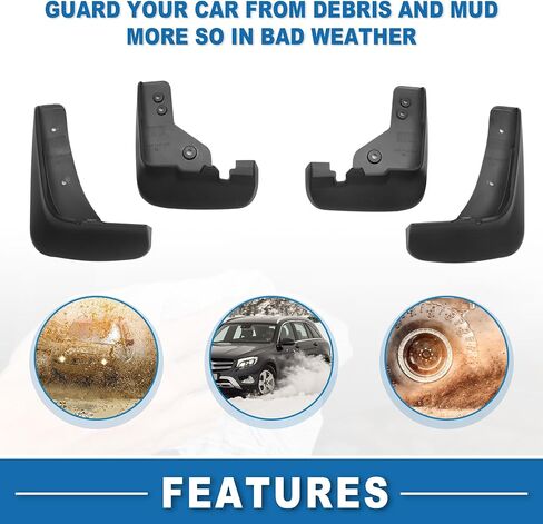 Mud Flap Splash Guard with Mount Accessories Front & Rear Side Mud Guard for Mazda CX-5 2017-2022 (Set of 4) in Saudi Arabia