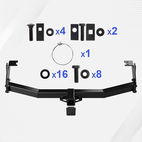 Trailer Hitch, 2 inch Towing Hitch Receiver with Class 3 Hitch Cover Compatible with Chevy Colorado 2004-2012 & Compatible with GMC Canyon 2004-2012 & Compatible with suzu I Series 2006-2008 in Saudi Arabia